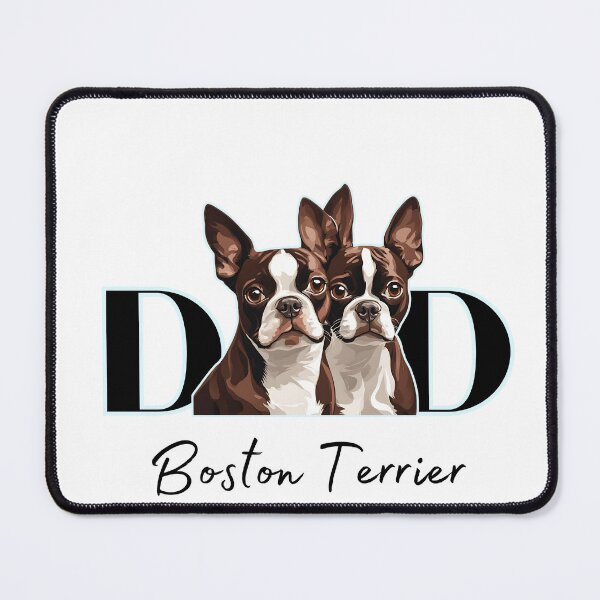 Item preview, Minimalistic aesthetic Dad of two Boston Terrier Dog  designed and sold by GoodyPaws.