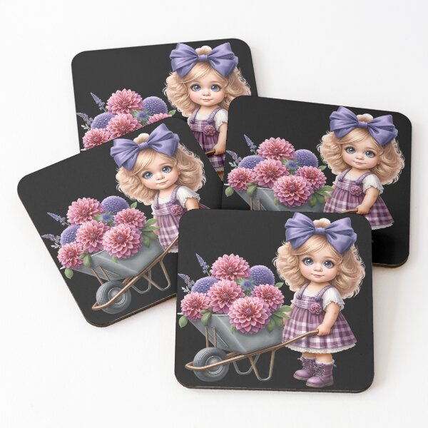 Item preview, Doll with dalia and bow designed and sold by lojadpop.