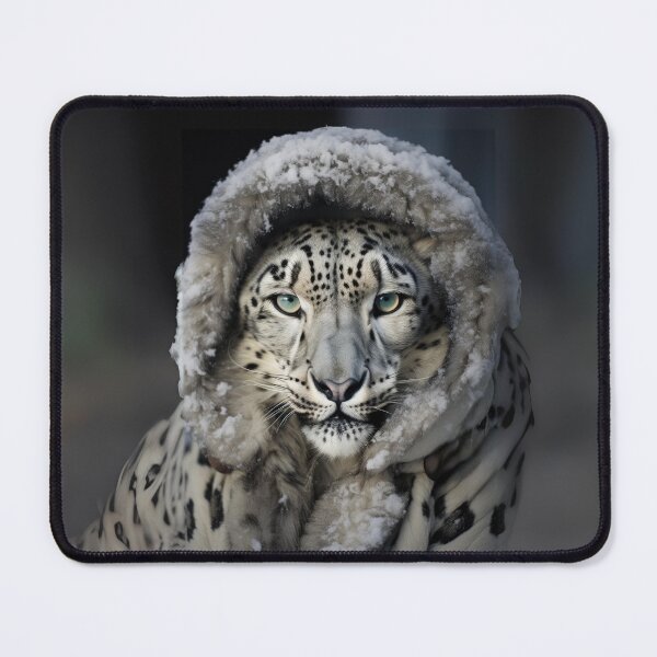 Item preview, Majestic Snow Leopard in Winter Attire designed and sold by Sillytoe.