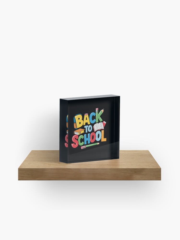 Thumbnail 1 of 5, Acrylic Block, Adorable Bubu and Dudu Back to School Design - Perfect for Kids' School Supplies & Apparel designed and sold by FEBRICAST.