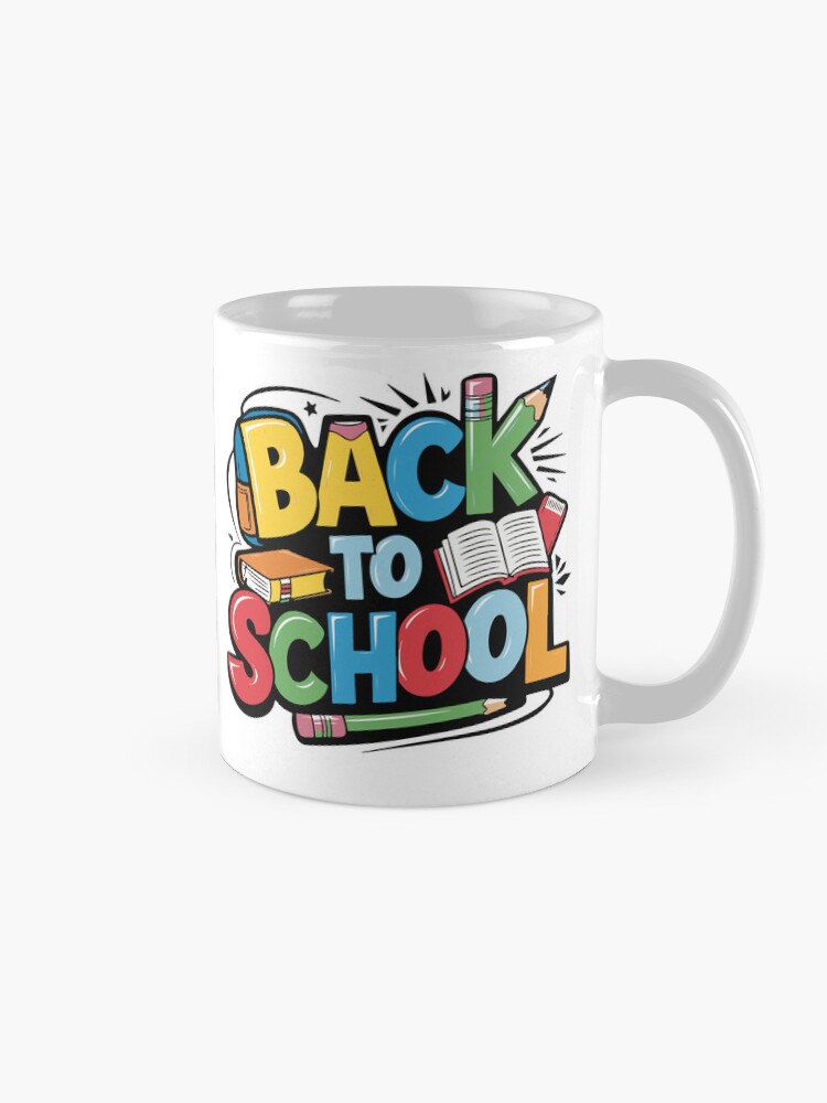Thumbnail 5 of 6, Coffee Mug, Adorable Bubu and Dudu Back to School Design - Perfect for Kids' School Supplies & Apparel designed and sold by FEBRICAST.