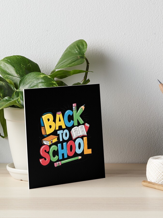 Thumbnail 1 of 2, Art Board Print, Adorable Bubu and Dudu Back to School Design - Perfect for Kids' School Supplies & Apparel designed and sold by FEBRICAST.