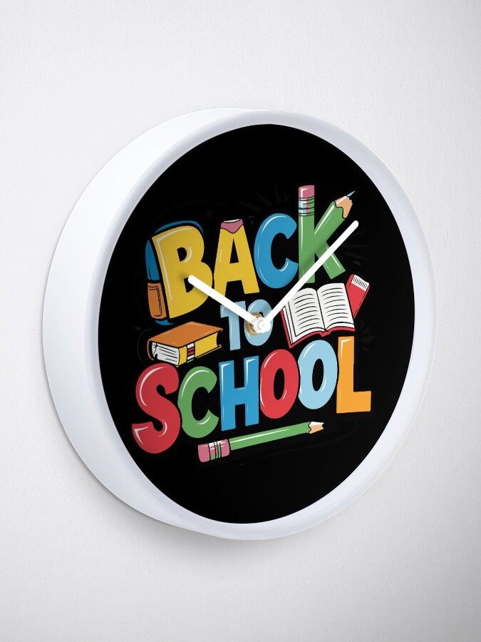 Thumbnail 1 of 4, Clock, Adorable Bubu and Dudu Back to School Design - Perfect for Kids' School Supplies & Apparel designed and sold by FEBRICAST.