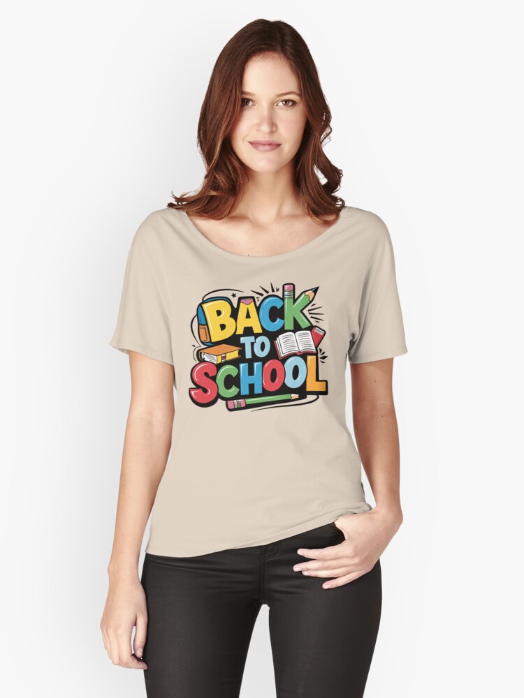 Thumbnail 1 of 3, Relaxed Fit T-Shirt, Adorable Bubu and Dudu Back to School Design - Perfect for Kids' School Supplies & Apparel designed and sold by FEBRICAST.