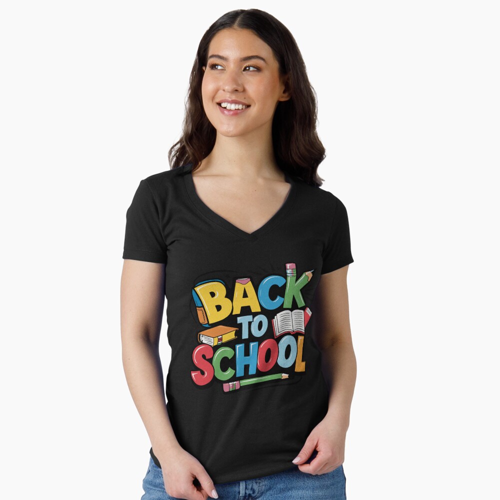 Item preview, Fitted V-Neck T-Shirt designed and sold by FEBRICAST.