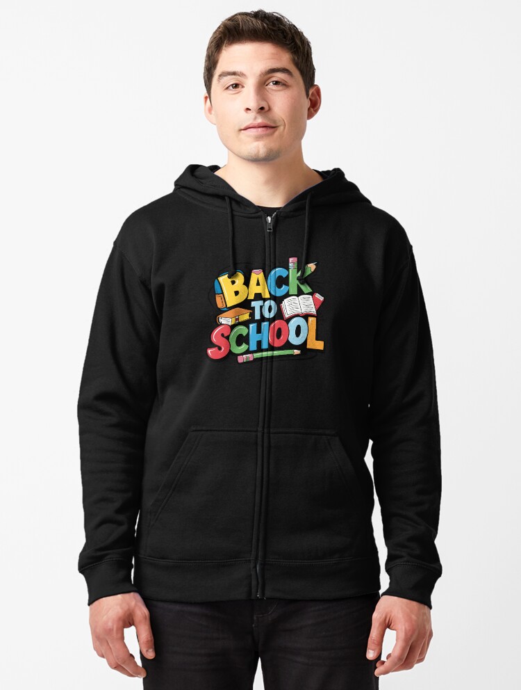 Thumbnail 1 of 5, Zipped Hoodie, Adorable Bubu and Dudu Back to School Design - Perfect for Kids' School Supplies & Apparel designed and sold by FEBRICAST.