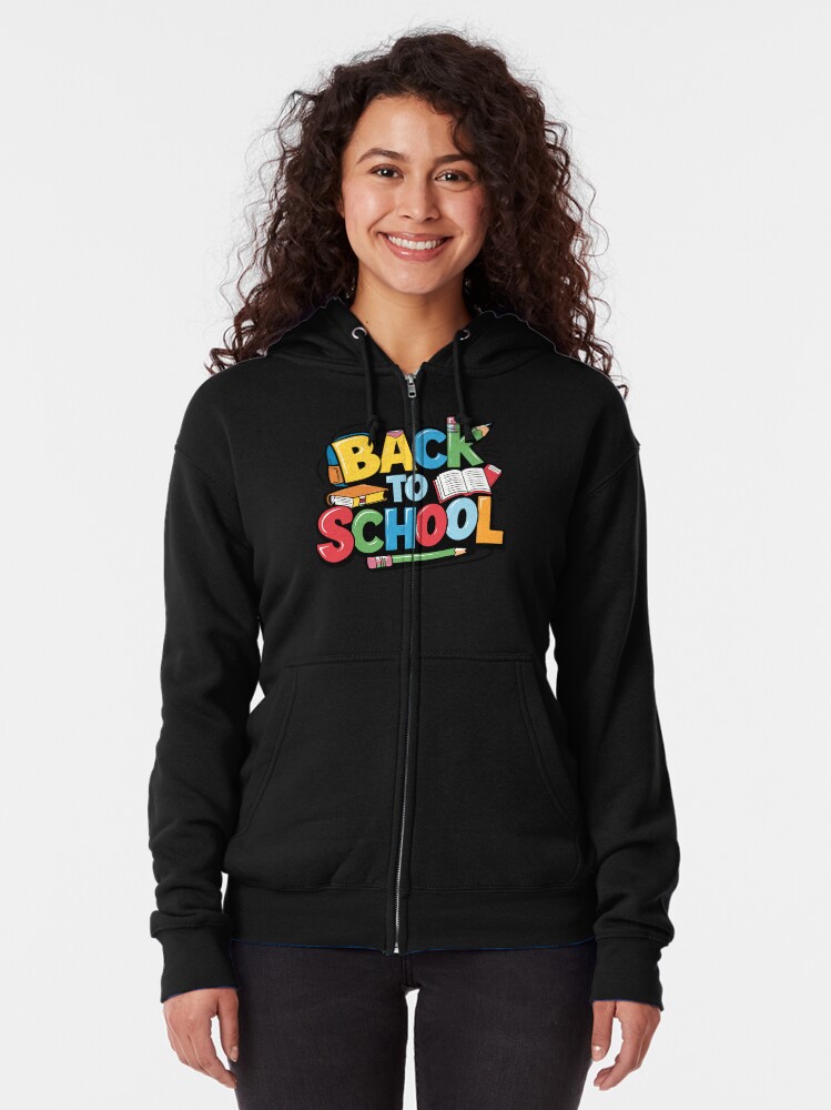 Thumbnail 2 of 5, Zipped Hoodie, Adorable Bubu and Dudu Back to School Design - Perfect for Kids' School Supplies & Apparel designed and sold by FEBRICAST.