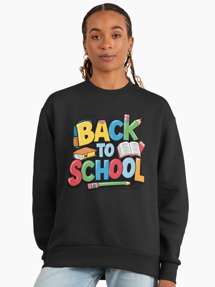 Thumbnail 2 of 6, Premium Oversized Sweatshirt, Adorable Bubu and Dudu Back to School Design - Perfect for Kids' School Supplies & Apparel designed and sold by FEBRICAST.
