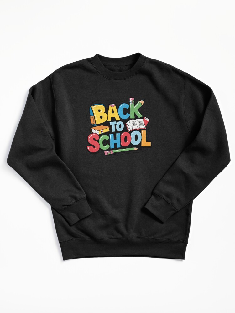 Thumbnail 3 of 6, Pullover Sweatshirt, Adorable Bubu and Dudu Back to School Design - Perfect for Kids' School Supplies & Apparel designed and sold by FEBRICAST.