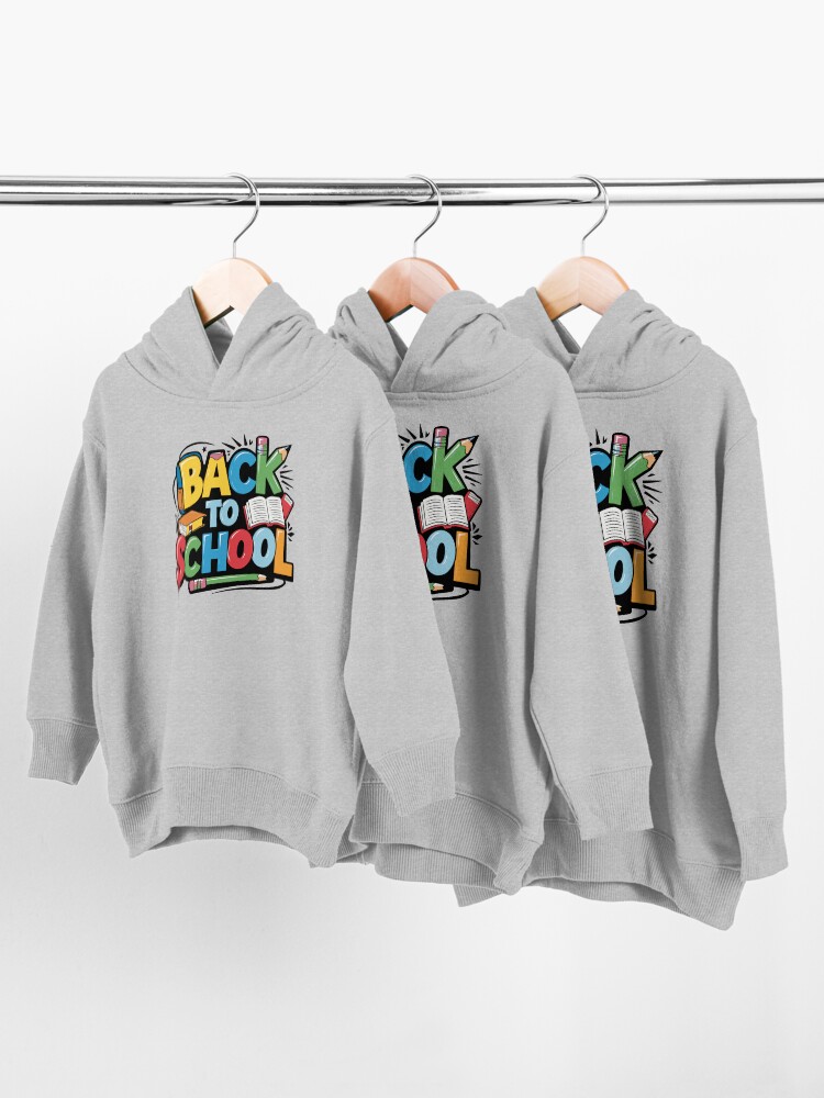 Thumbnail 3 of 5, Toddler Pullover Hoodie, Adorable Bubu and Dudu Back to School Design - Perfect for Kids' School Supplies & Apparel designed and sold by FEBRICAST.