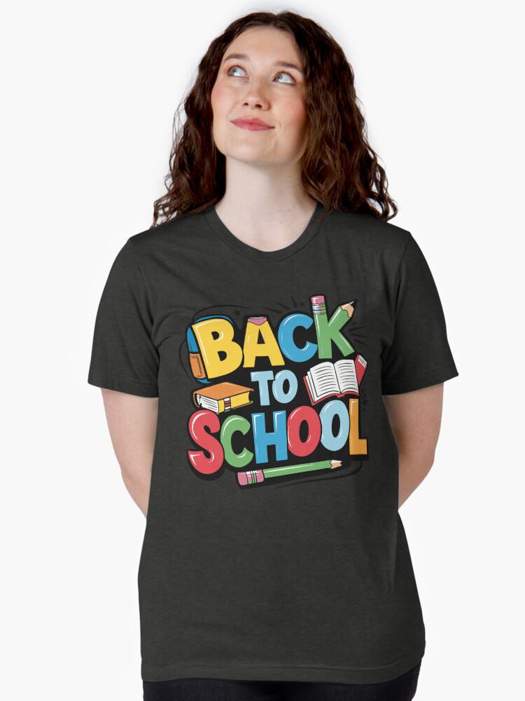 Thumbnail 2 of 7, Tri-blend T-Shirt, Adorable Bubu and Dudu Back to School Design - Perfect for Kids' School Supplies & Apparel designed and sold by FEBRICAST.