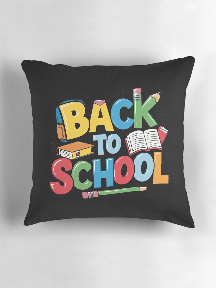 Thumbnail 3 of 4, Pillow, Adorable Bubu and Dudu Back to School Design - Perfect for Kids' School Supplies & Apparel designed and sold by FEBRICAST.