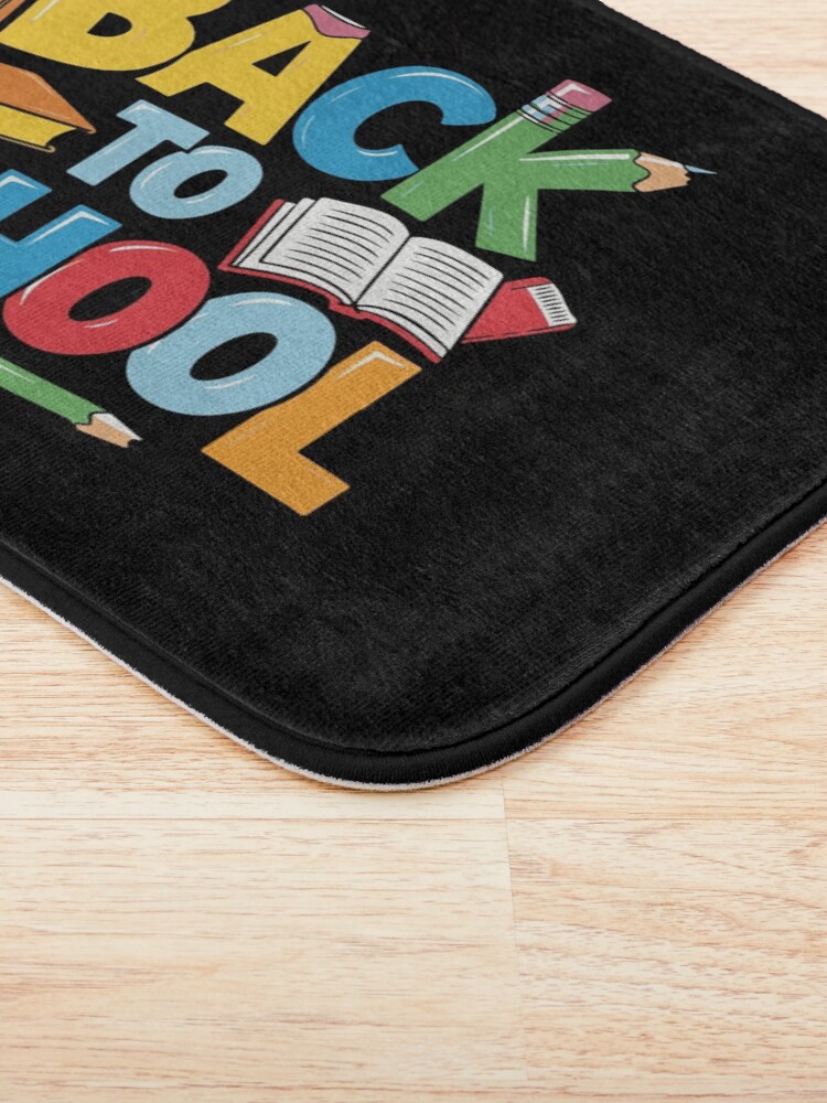 Thumbnail 3 of 6, Bath Mat, Adorable Bubu and Dudu Back to School Design - Perfect for Kids' School Supplies & Apparel designed and sold by FEBRICAST.