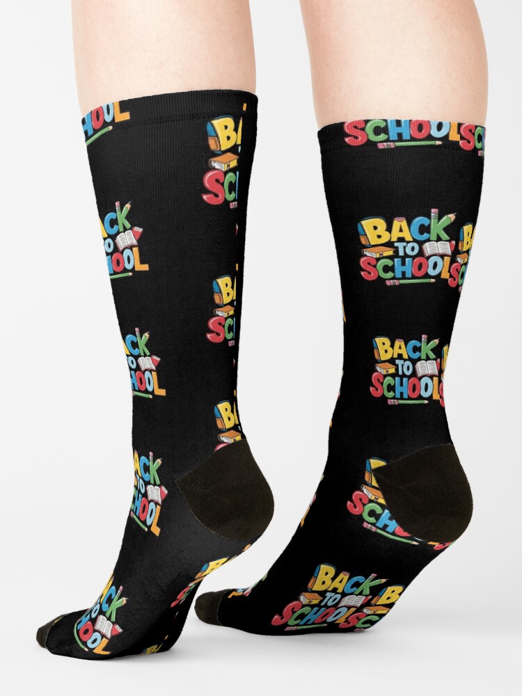 Thumbnail 4 of 5, Socks, Adorable Bubu and Dudu Back to School Design - Perfect for Kids' School Supplies & Apparel designed and sold by FEBRICAST.