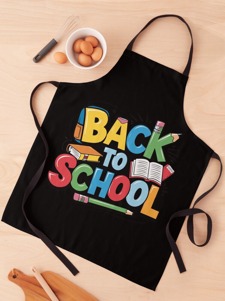 Thumbnail 1 of 6, Apron, Adorable Bubu and Dudu Back to School Design - Perfect for Kids' School Supplies & Apparel designed and sold by FEBRICAST.