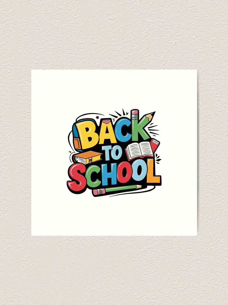 Thumbnail 1 of 3, Art Print, Adorable Bubu and Dudu Back to School Design - Perfect for Kids' School Supplies & Apparel designed and sold by FEBRICAST.