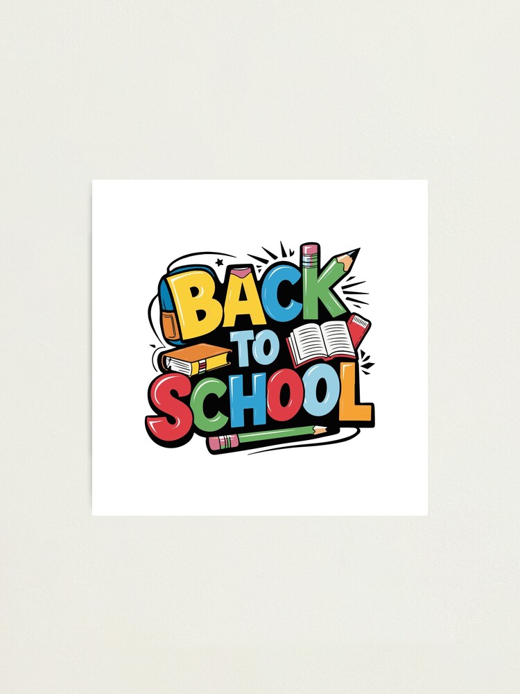 Thumbnail 1 of 3, Photographic Print, Adorable Bubu and Dudu Back to School Design - Perfect for Kids' School Supplies & Apparel designed and sold by FEBRICAST.