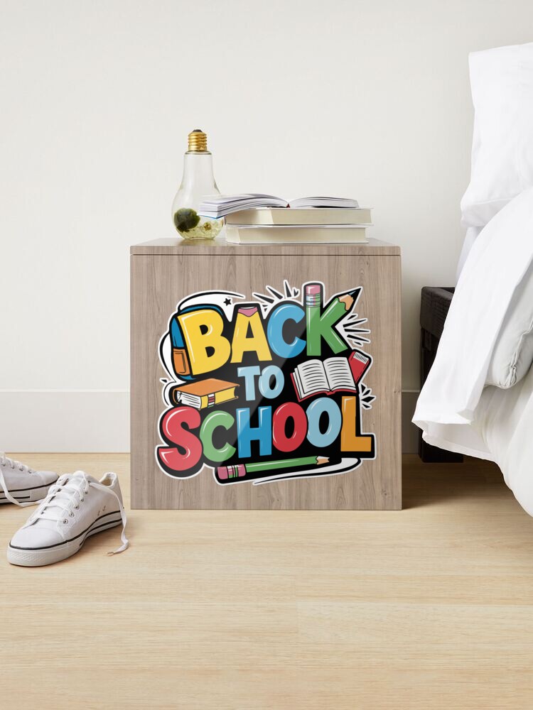 Thumbnail 2 of 3, Sticker, Adorable Bubu and Dudu Back to School Design - Perfect for Kids' School Supplies & Apparel designed and sold by FEBRICAST.