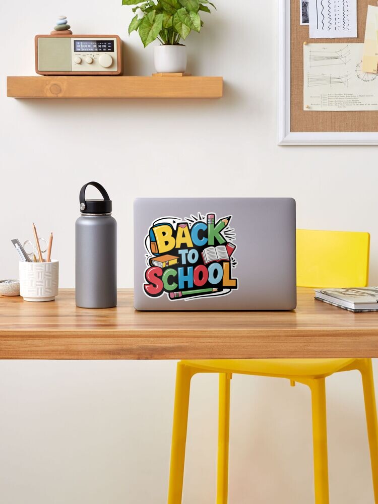 Thumbnail 2 of 3, Sticker, Adorable Bubu and Dudu Back to School Design - Perfect for Kids' School Supplies & Apparel designed and sold by FEBRICAST.