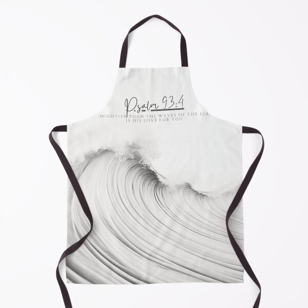 Item preview, Psalm 93:4 Digital Art Print - Pencil Drawn Wave Illustration - 'Mightier Than the Waves of the Sea Is His Love for You' designed and sold by charlottebatino.