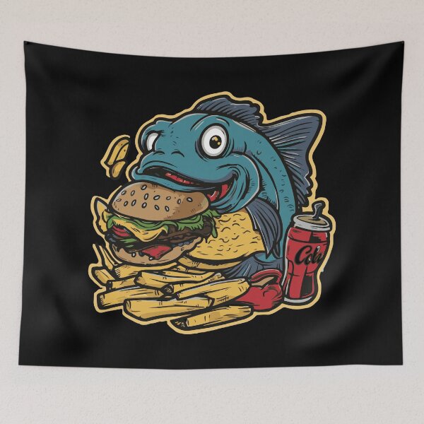 Item preview, Fish on a Fast Food Diet designed and sold by MegaKicia.