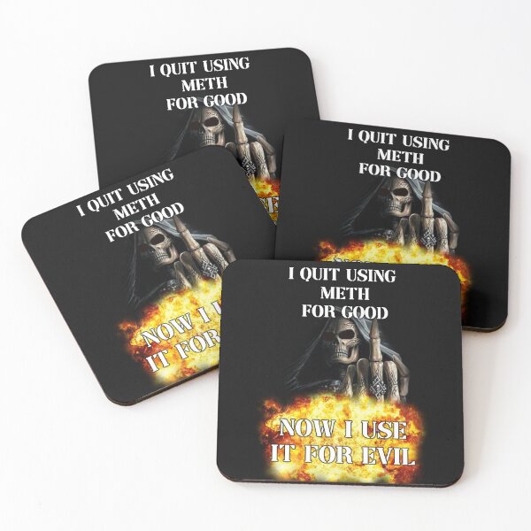 Item preview, i quit using meth for good now i use it for evil badass skeleton meme designed and sold by InMyMentalEra.