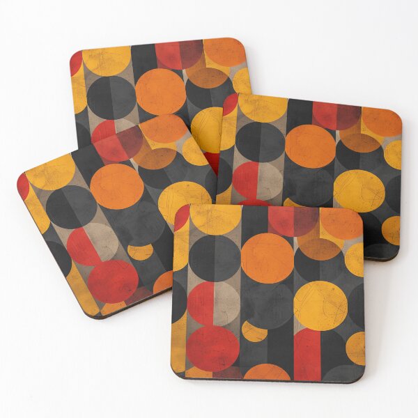 Item preview, Abstract Geometric Pattern With Red, Yellow, and Black Circles designed and sold by RGShirtWorks.