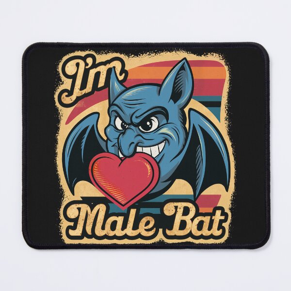 Item preview, ''I'm Male Bat'' Funny Funny Bat man Parody T-Shirt designed and sold by Witty Shirts.