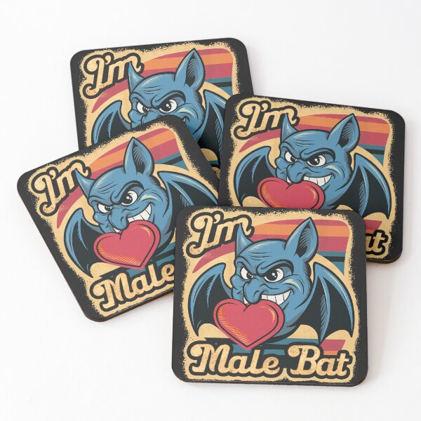 Item preview, ''I'm Male Bat'' Funny Funny Bat man Parody T-Shirt designed and sold by Witty Shirts.