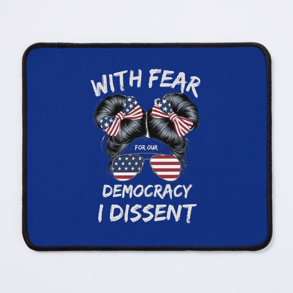 Item preview, I Dissent Messy Bun American Flag Feminist USA For Women designed and sold by NOorYES.