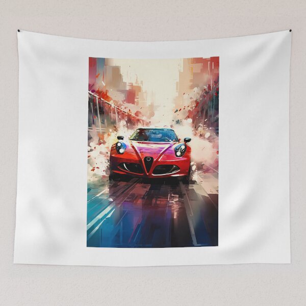 Item preview, Alfa Romeo 4C in Dynamic Urban Scene designed and sold by RevUpDesign.
