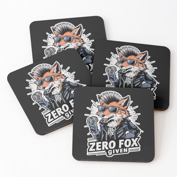 Item preview,  ''Zero Fox Given'' Funny Kawaii Punk Rock Fox T-Shirt designed and sold by Witty Shirts.