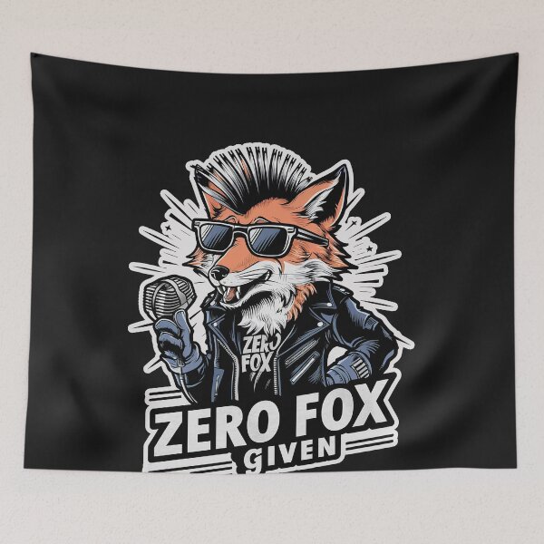 Item preview,  ''Zero Fox Given'' Funny Kawaii Punk Rock Fox T-Shirt designed and sold by Witty Shirts.
