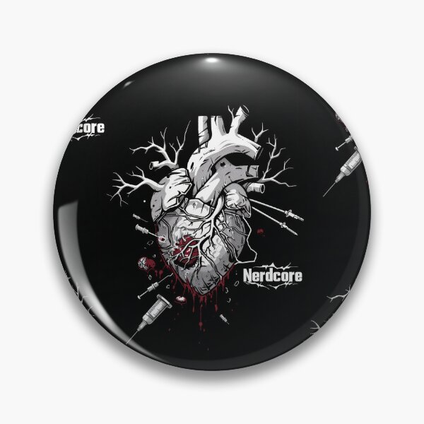 Item preview, “Nerdcore” Heart Art with Retrofuturistic Graffiti designed and sold by Piotrek0001.
