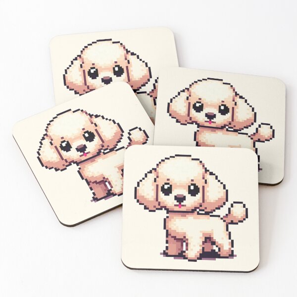 Item preview, pixelated poodle designed and sold by miriam-miranda.
