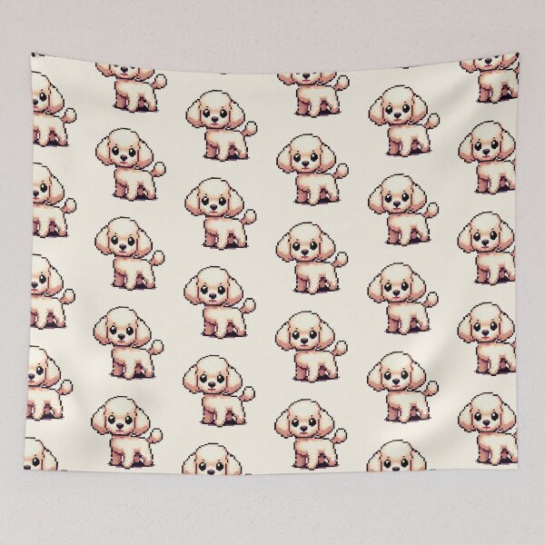 Item preview, pixelated poodle designed and sold by miriam-miranda.