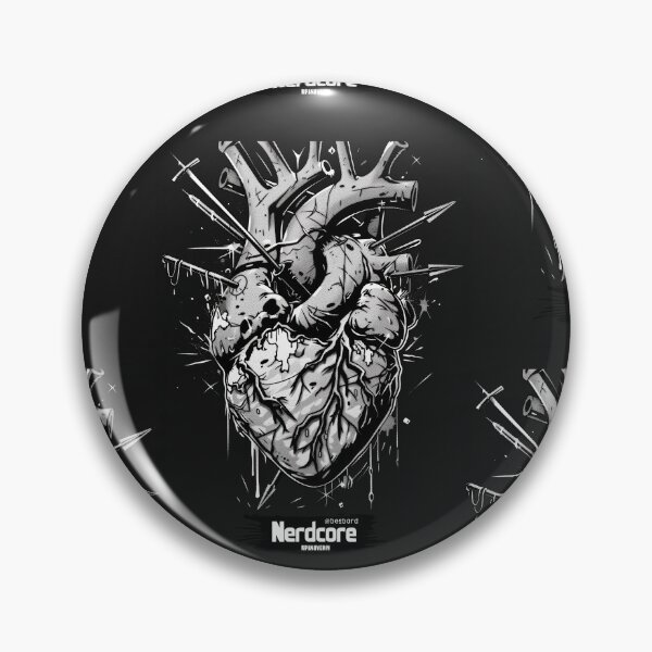 Item preview, “Nerdcore” Heart Art with Retrofuturistic Graffiti designed and sold by Piotrek0001.