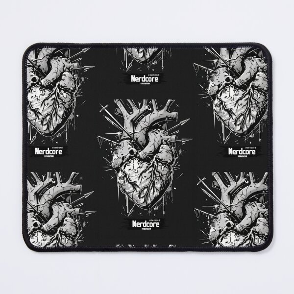Item preview, “Nerdcore” Heart Art with Retrofuturistic Graffiti designed and sold by Piotrek0001.