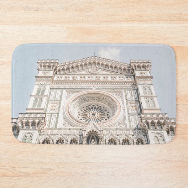 Item preview, Florence, Italy I Architecture close-up of the Duomo Santa Maria del Fiore historic Roman church geometric minimalist in pastel summer colors with a retro vintage postcard aesthetic view panorama designed and sold by Julie Travel Photography.