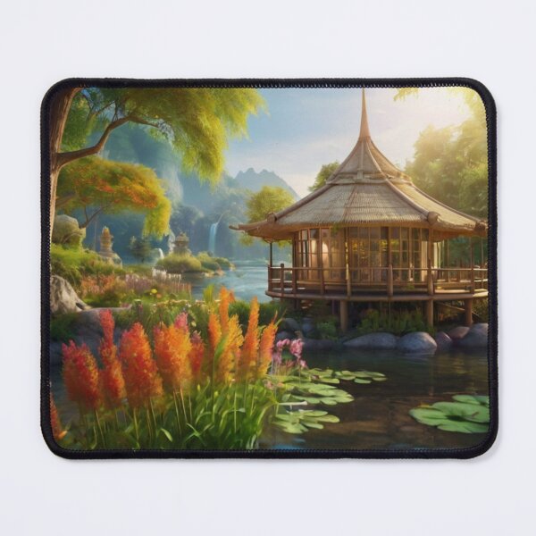 Artikelvorschau, Serenity of the Bamboo River Hut entworfen und verkauft von BlareBlare.