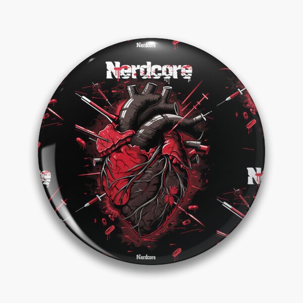 Item preview, “Nerdcore” Heart Art with Retrofuturistic Graffiti designed and sold by Piotrek0001.