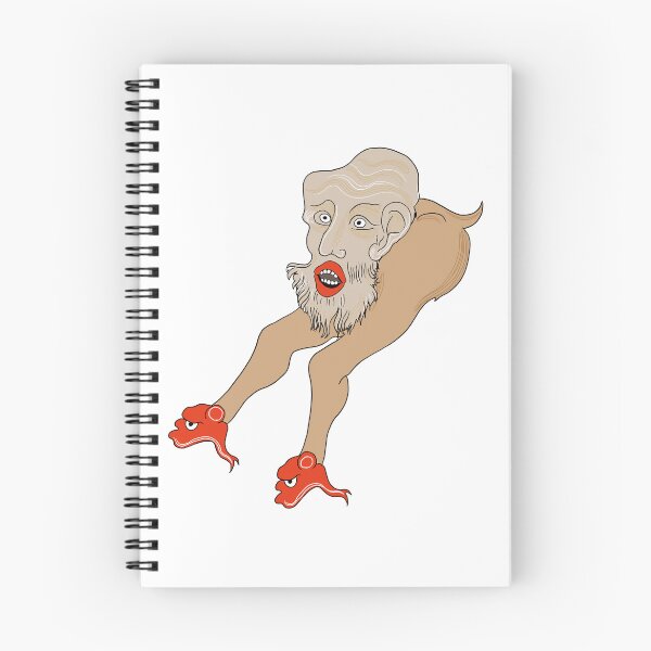 Item preview, Uomo anziano con scarpe pesce designed and sold by Ghinjula.