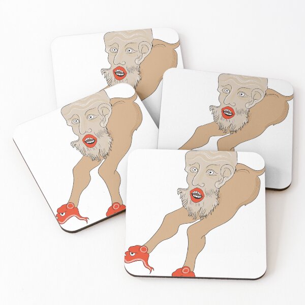 Item preview, Uomo anziano con scarpe pesce designed and sold by Ghinjula.
