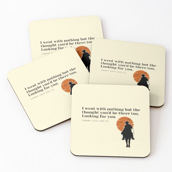 Item preview, The wanderer Johnny Cash and U2 fan art designed and sold by Etaipal.