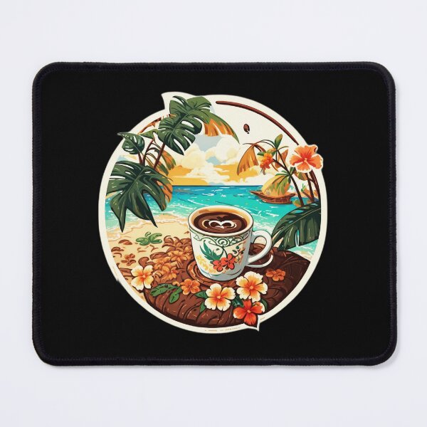 Item preview, Lazy Morning of a Slow Day with Kona Coffee on a Beach designed and sold by NautiChic.