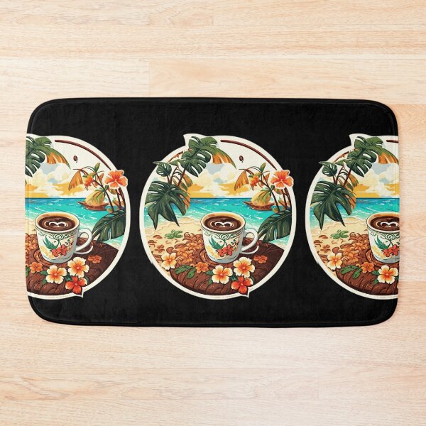 Item preview, Lazy Morning of a Slow Day with Kona Coffee on a Beach designed and sold by NautiChic.