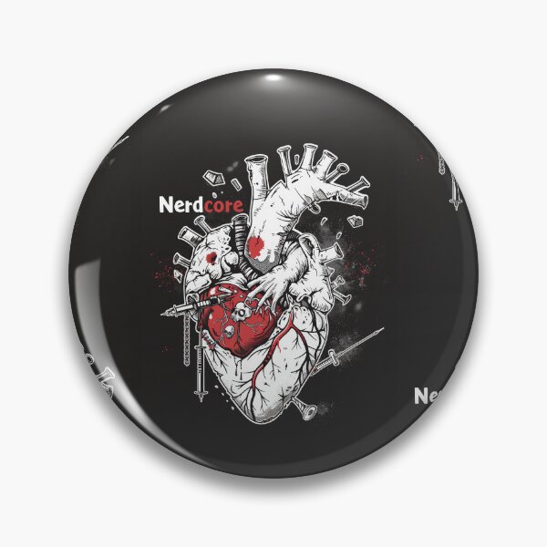 Item preview, “Nerdcore” Heart Art with Retrofuturistic Graffiti designed and sold by Piotrek0001.