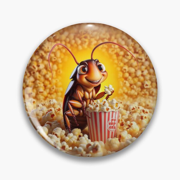 Item preview, Popcorn Feast with a Cheerful American Cockroach designed and sold by Sillytoe.