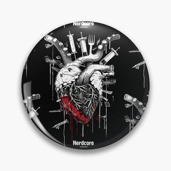 Item preview, “Nerdcore” Heart Art with Retrofuturistic Graffiti designed and sold by Piotrek0001.