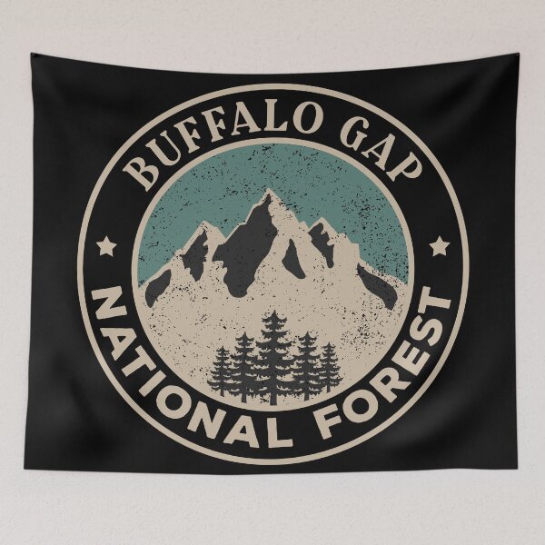 Item preview, Buffalo Gap National Grassland designed and sold by graphic-map.
